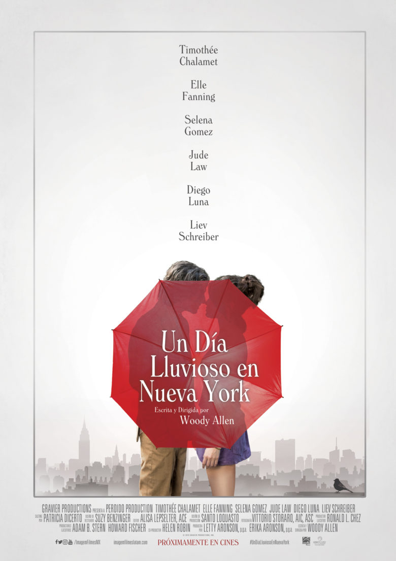 Un Día Lluvioso en Nueva York de Woody Allen se presentará en el Festival Internacional de Morelia
